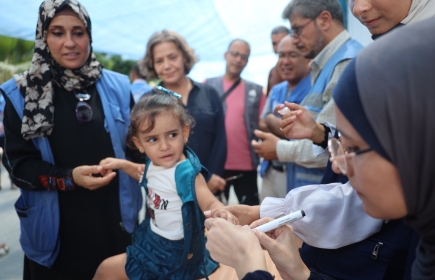 Più di 187.000 bambini sono stati immunizzati nella prima fase della campagna
Immagine: UNICEF